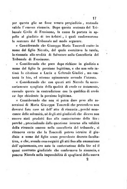 Giornale del Foro in cui si raccolgono le più importanti regiudicate dei supremi tribunali di Roma e dello Stato pontificio in materia civile