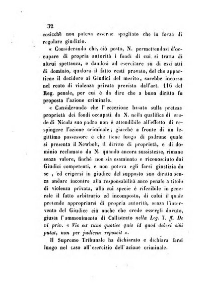 Giornale del Foro in cui si raccolgono le più importanti regiudicate dei supremi tribunali di Roma e dello Stato pontificio in materia civile