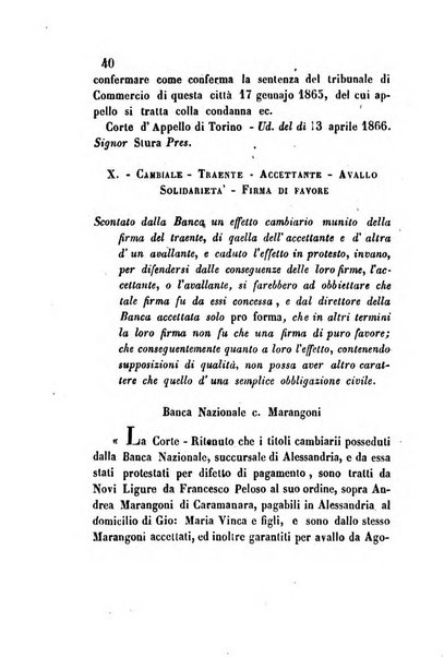 Giornale del Foro in cui si raccolgono le più importanti regiudicate dei supremi tribunali di Roma e dello Stato pontificio in materia civile