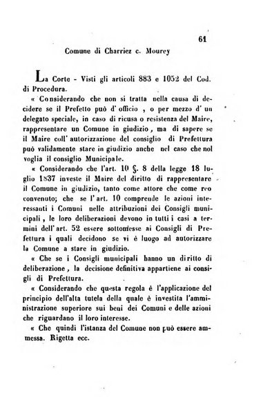 Giornale del Foro in cui si raccolgono le più importanti regiudicate dei supremi tribunali di Roma e dello Stato pontificio in materia civile