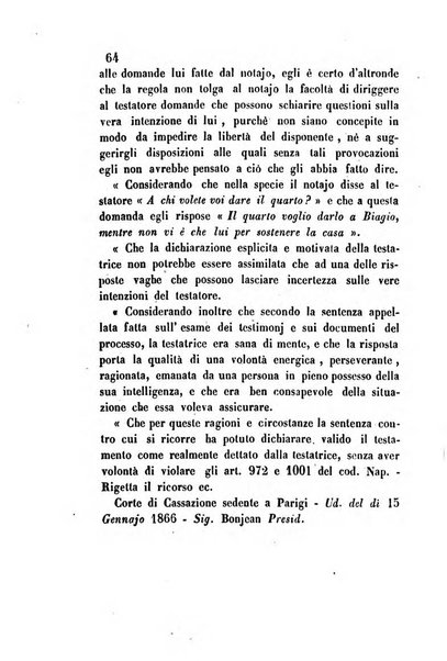 Giornale del Foro in cui si raccolgono le più importanti regiudicate dei supremi tribunali di Roma e dello Stato pontificio in materia civile