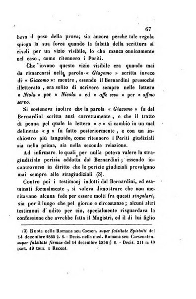 Giornale del Foro in cui si raccolgono le più importanti regiudicate dei supremi tribunali di Roma e dello Stato pontificio in materia civile