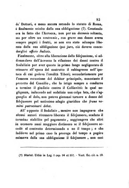 Giornale del Foro in cui si raccolgono le più importanti regiudicate dei supremi tribunali di Roma e dello Stato pontificio in materia civile