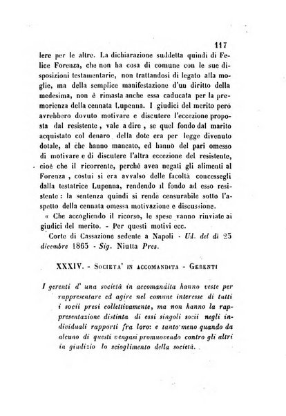 Giornale del Foro in cui si raccolgono le più importanti regiudicate dei supremi tribunali di Roma e dello Stato pontificio in materia civile