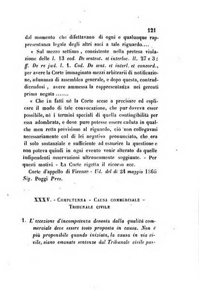 Giornale del Foro in cui si raccolgono le più importanti regiudicate dei supremi tribunali di Roma e dello Stato pontificio in materia civile