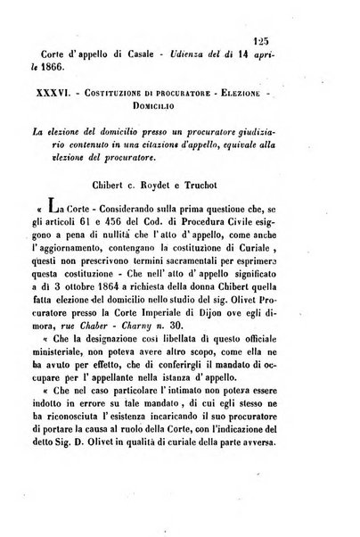 Giornale del Foro in cui si raccolgono le più importanti regiudicate dei supremi tribunali di Roma e dello Stato pontificio in materia civile