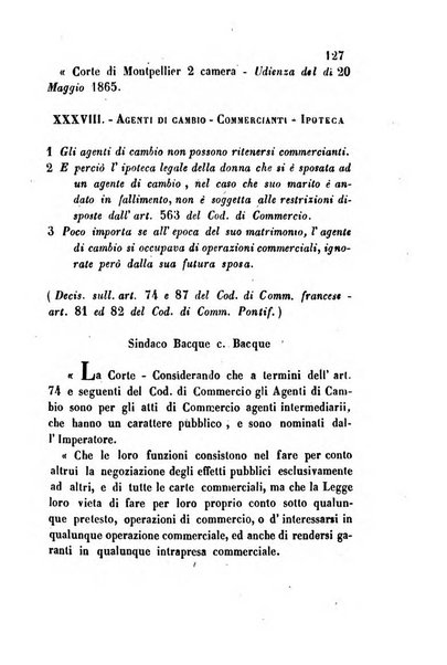 Giornale del Foro in cui si raccolgono le più importanti regiudicate dei supremi tribunali di Roma e dello Stato pontificio in materia civile