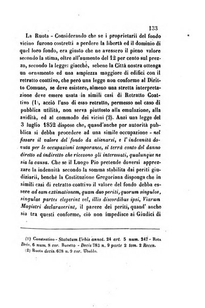 Giornale del Foro in cui si raccolgono le più importanti regiudicate dei supremi tribunali di Roma e dello Stato pontificio in materia civile