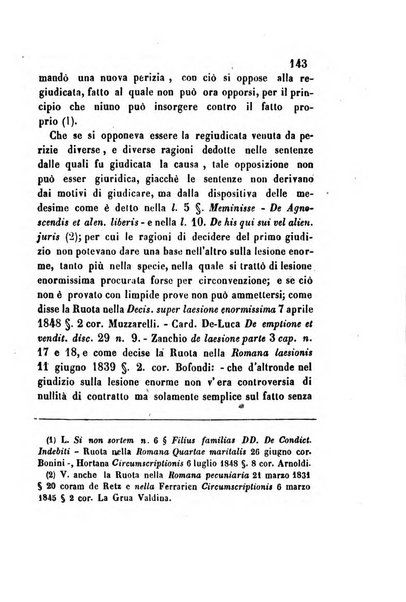 Giornale del Foro in cui si raccolgono le più importanti regiudicate dei supremi tribunali di Roma e dello Stato pontificio in materia civile