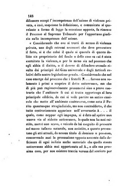 Giornale del Foro in cui si raccolgono le più importanti regiudicate dei supremi tribunali di Roma e dello Stato pontificio in materia civile