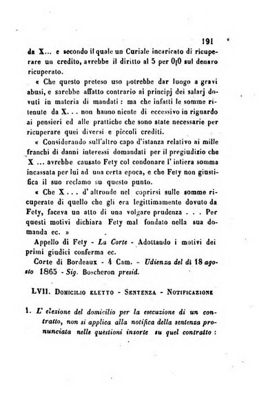 Giornale del Foro in cui si raccolgono le più importanti regiudicate dei supremi tribunali di Roma e dello Stato pontificio in materia civile