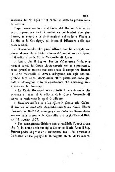 Giornale del Foro in cui si raccolgono le più importanti regiudicate dei supremi tribunali di Roma e dello Stato pontificio in materia civile