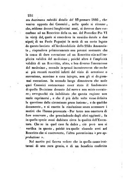 Giornale del Foro in cui si raccolgono le più importanti regiudicate dei supremi tribunali di Roma e dello Stato pontificio in materia civile