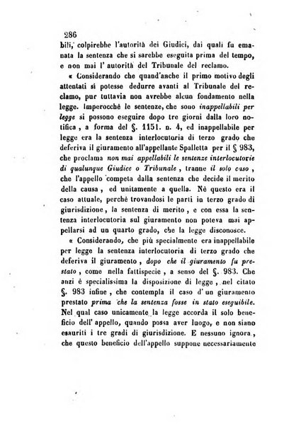 Giornale del Foro in cui si raccolgono le più importanti regiudicate dei supremi tribunali di Roma e dello Stato pontificio in materia civile