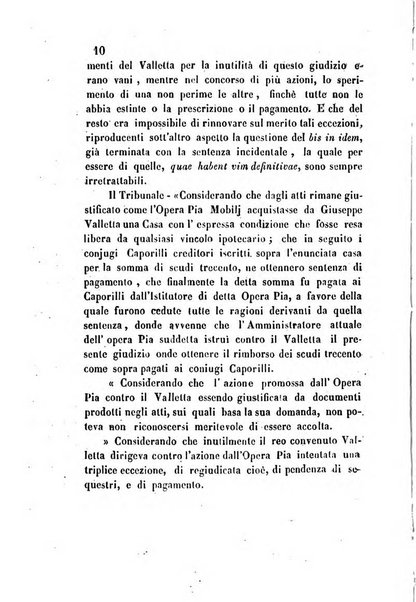 Giornale del Foro in cui si raccolgono le più importanti regiudicate dei supremi tribunali di Roma e dello Stato pontificio in materia civile