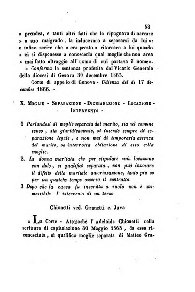 Giornale del Foro in cui si raccolgono le più importanti regiudicate dei supremi tribunali di Roma e dello Stato pontificio in materia civile