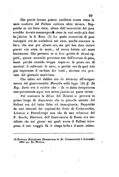 Giornale del Foro in cui si raccolgono le più importanti regiudicate dei supremi tribunali di Roma e dello Stato pontificio in materia civile