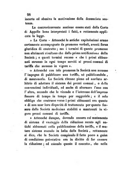 Giornale del Foro in cui si raccolgono le più importanti regiudicate dei supremi tribunali di Roma e dello Stato pontificio in materia civile