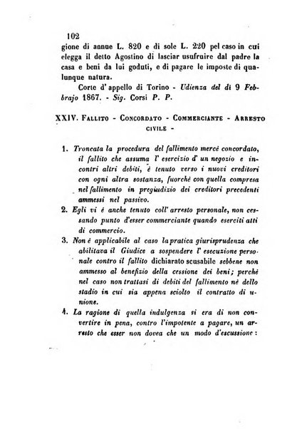 Giornale del Foro in cui si raccolgono le più importanti regiudicate dei supremi tribunali di Roma e dello Stato pontificio in materia civile