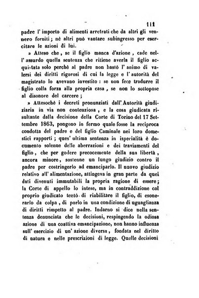 Giornale del Foro in cui si raccolgono le più importanti regiudicate dei supremi tribunali di Roma e dello Stato pontificio in materia civile