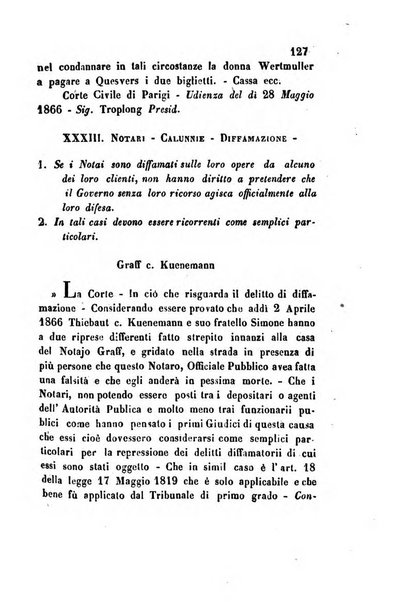 Giornale del Foro in cui si raccolgono le più importanti regiudicate dei supremi tribunali di Roma e dello Stato pontificio in materia civile