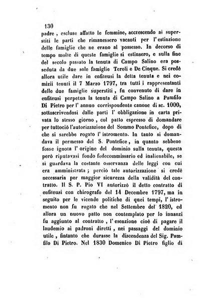 Giornale del Foro in cui si raccolgono le più importanti regiudicate dei supremi tribunali di Roma e dello Stato pontificio in materia civile