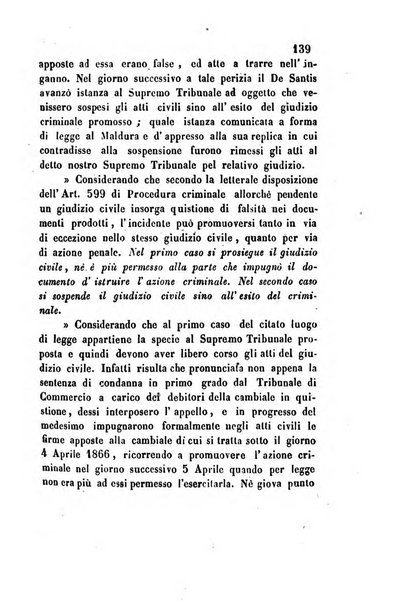 Giornale del Foro in cui si raccolgono le più importanti regiudicate dei supremi tribunali di Roma e dello Stato pontificio in materia civile