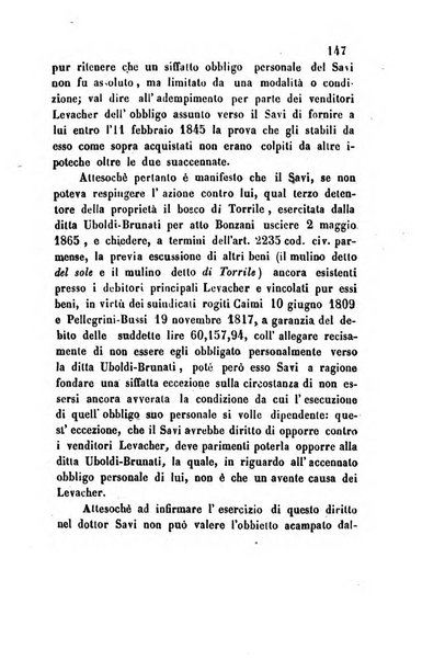 Giornale del Foro in cui si raccolgono le più importanti regiudicate dei supremi tribunali di Roma e dello Stato pontificio in materia civile