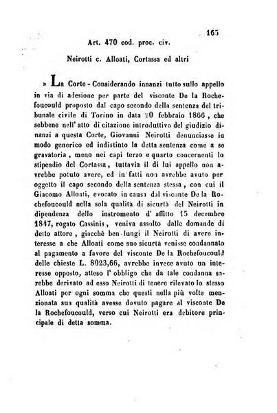 Giornale del Foro in cui si raccolgono le più importanti regiudicate dei supremi tribunali di Roma e dello Stato pontificio in materia civile