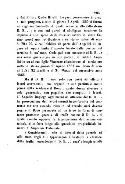 Giornale del Foro in cui si raccolgono le più importanti regiudicate dei supremi tribunali di Roma e dello Stato pontificio in materia civile