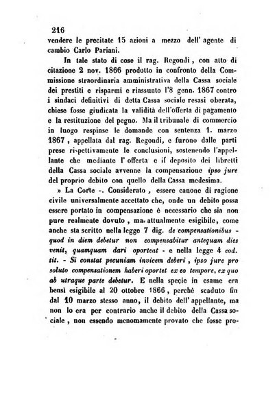 Giornale del Foro in cui si raccolgono le più importanti regiudicate dei supremi tribunali di Roma e dello Stato pontificio in materia civile