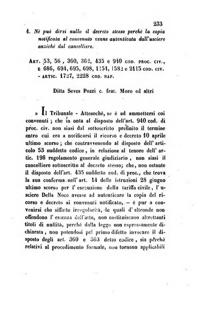 Giornale del Foro in cui si raccolgono le più importanti regiudicate dei supremi tribunali di Roma e dello Stato pontificio in materia civile