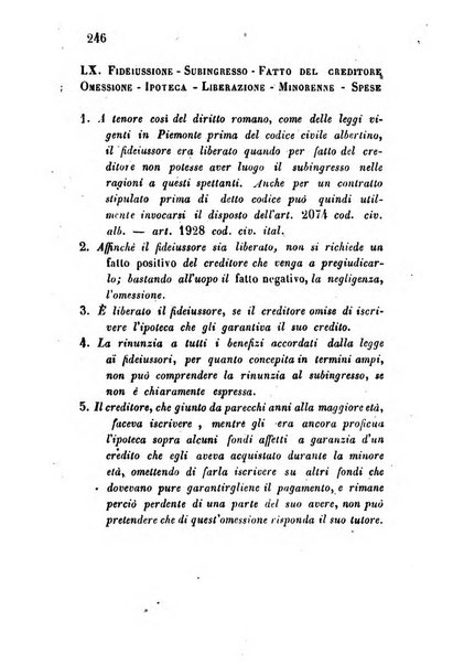 Giornale del Foro in cui si raccolgono le più importanti regiudicate dei supremi tribunali di Roma e dello Stato pontificio in materia civile