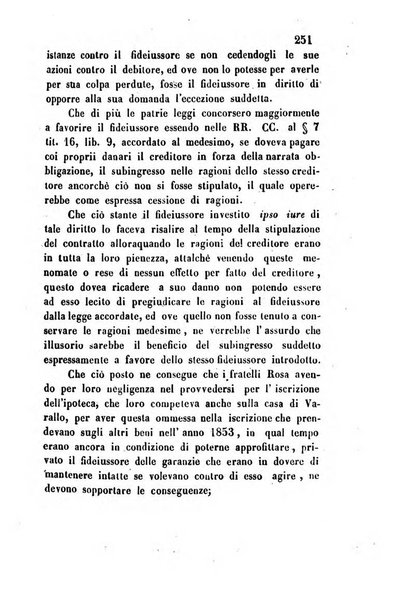 Giornale del Foro in cui si raccolgono le più importanti regiudicate dei supremi tribunali di Roma e dello Stato pontificio in materia civile