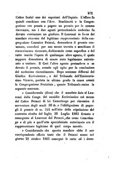 Giornale del Foro in cui si raccolgono le più importanti regiudicate dei supremi tribunali di Roma e dello Stato pontificio in materia civile