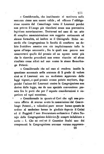 Giornale del Foro in cui si raccolgono le più importanti regiudicate dei supremi tribunali di Roma e dello Stato pontificio in materia civile