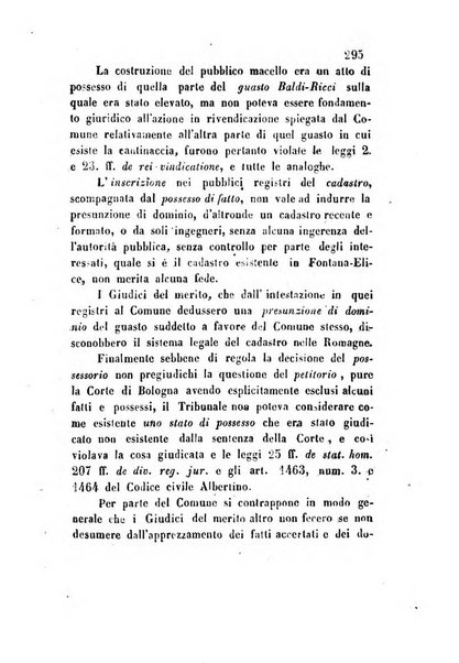 Giornale del Foro in cui si raccolgono le più importanti regiudicate dei supremi tribunali di Roma e dello Stato pontificio in materia civile