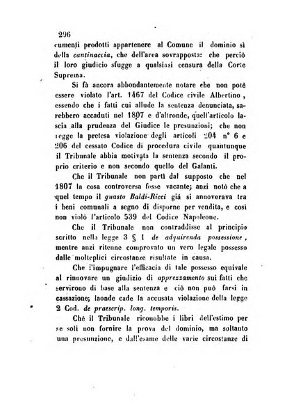 Giornale del Foro in cui si raccolgono le più importanti regiudicate dei supremi tribunali di Roma e dello Stato pontificio in materia civile