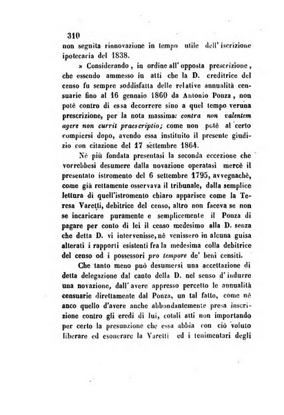 Giornale del Foro in cui si raccolgono le più importanti regiudicate dei supremi tribunali di Roma e dello Stato pontificio in materia civile