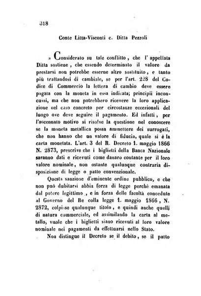 Giornale del Foro in cui si raccolgono le più importanti regiudicate dei supremi tribunali di Roma e dello Stato pontificio in materia civile