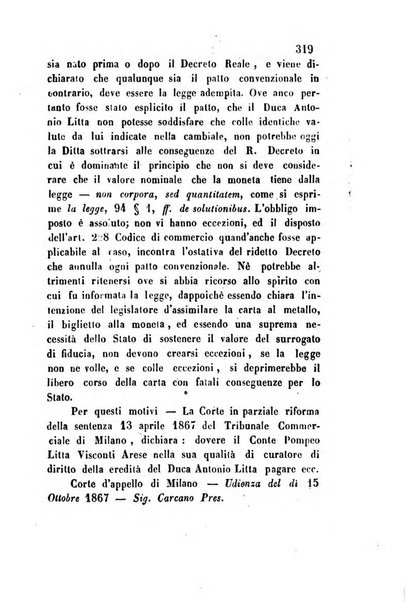 Giornale del Foro in cui si raccolgono le più importanti regiudicate dei supremi tribunali di Roma e dello Stato pontificio in materia civile