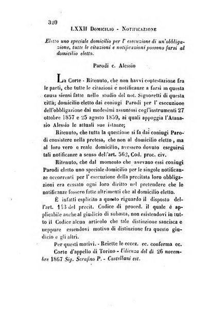 Giornale del Foro in cui si raccolgono le più importanti regiudicate dei supremi tribunali di Roma e dello Stato pontificio in materia civile