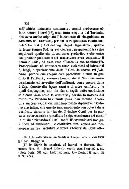 Giornale del Foro in cui si raccolgono le più importanti regiudicate dei supremi tribunali di Roma e dello Stato pontificio in materia civile