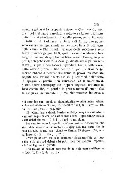 Giornale del Foro in cui si raccolgono le più importanti regiudicate dei supremi tribunali di Roma e dello Stato pontificio in materia civile