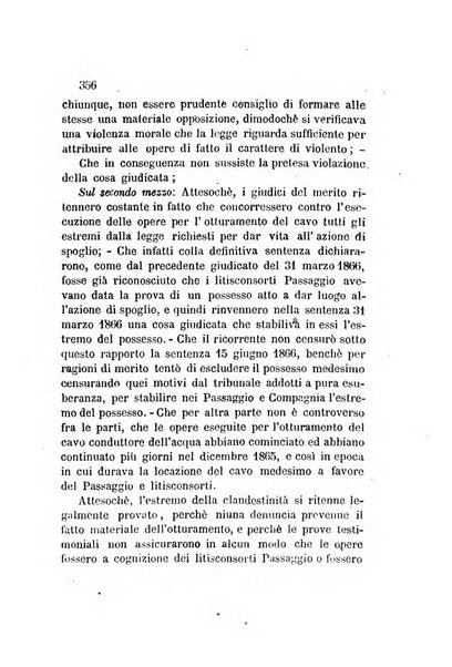 Giornale del Foro in cui si raccolgono le più importanti regiudicate dei supremi tribunali di Roma e dello Stato pontificio in materia civile