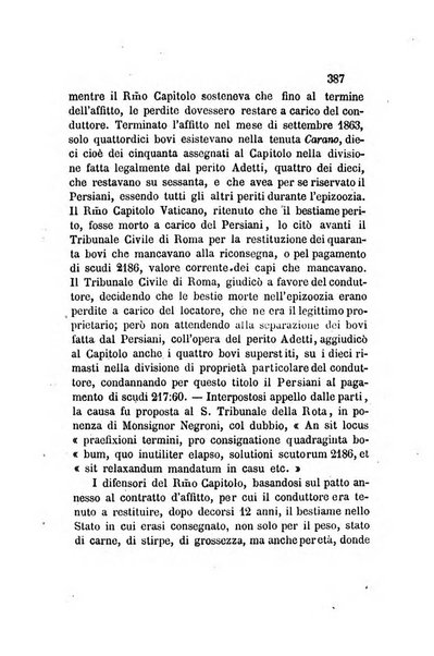 Giornale del Foro in cui si raccolgono le più importanti regiudicate dei supremi tribunali di Roma e dello Stato pontificio in materia civile