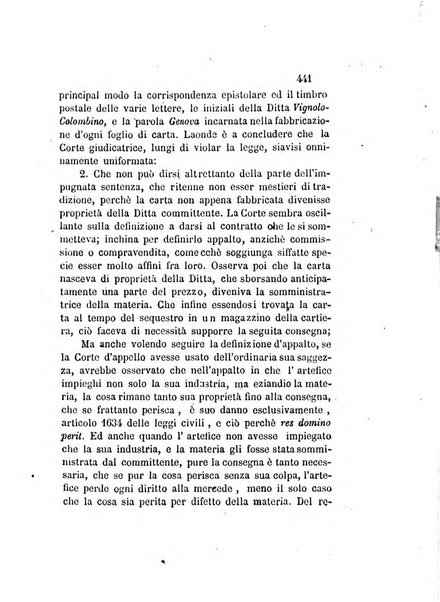 Giornale del Foro in cui si raccolgono le più importanti regiudicate dei supremi tribunali di Roma e dello Stato pontificio in materia civile