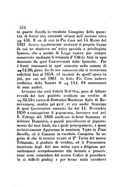 Giornale del Foro in cui si raccolgono le più importanti regiudicate dei supremi tribunali di Roma e dello Stato pontificio in materia civile