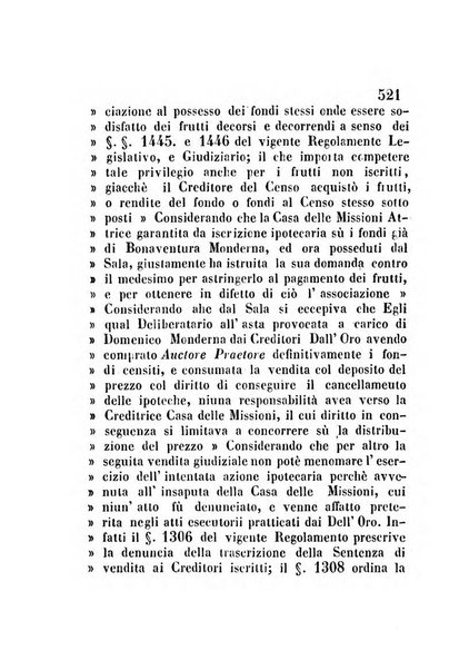 Giornale del Foro in cui si raccolgono le più importanti regiudicate dei supremi tribunali di Roma e dello Stato pontificio in materia civile