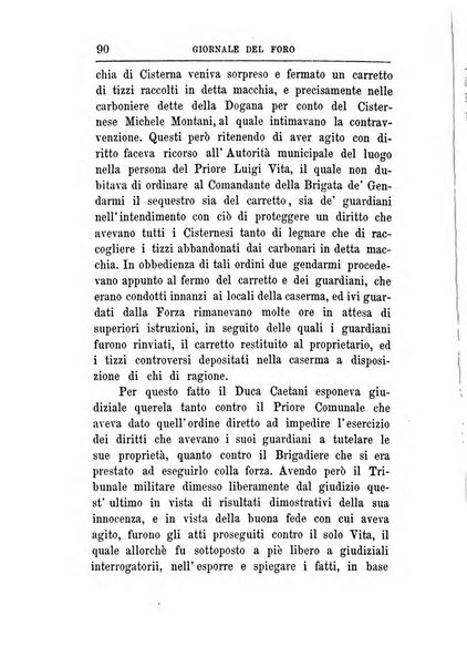 Giornale del Foro in cui si raccolgono le più importanti regiudicate dei supremi tribunali di Roma e dello Stato pontificio in materia civile